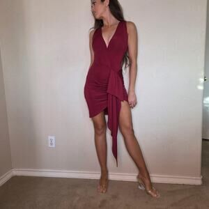 Red latin dance dress